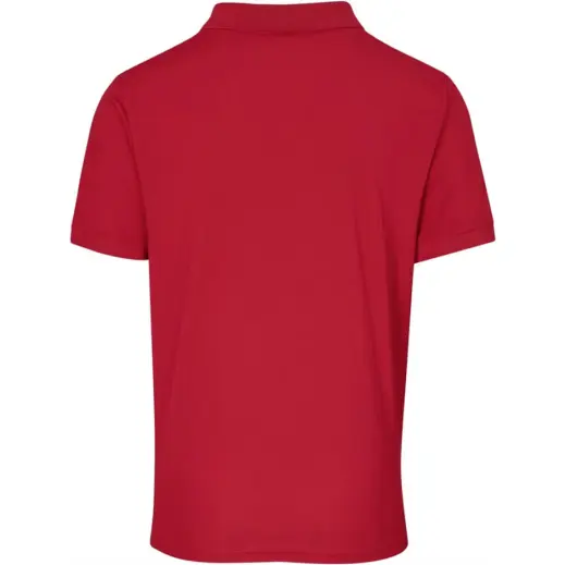Mens Virtue Golf Shirt Red Back